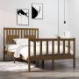 ForYou Prolenta Premium Bedframe massief hout honingbruin 120x190 cm 4FT Small Double - Thumbnail 2