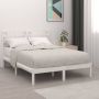 ForYou Prolenta Premium Bedframe massief hout wit 120x190 cm 4FT Small Double - Thumbnail 1