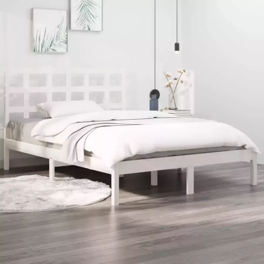 ForYou Prolenta Premium Bedframe massief hout wit 160x200 cm