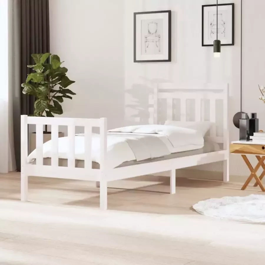 ForYou Prolenta Premium Bedframe massief hout wit 75x190 cm 2FT6 Small Single