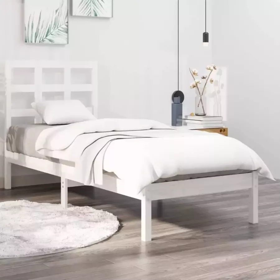 ForYou Prolenta Premium Bedframe massief hout wit 75x190 cm 2FT6 Small Single