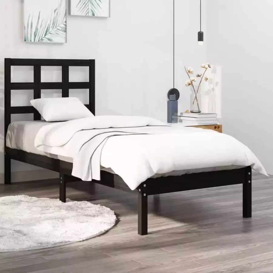 ForYou Prolenta Premium Bedframe massief hout zwart 100x200 cm - Foto 7