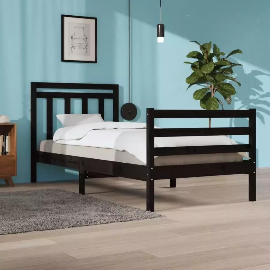 ForYou Prolenta Premium Bedframe massief hout zwart 100x200 cm - Foto 10