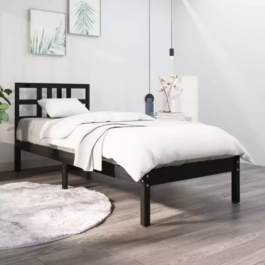 ForYou Prolenta Premium Bedframe massief hout zwart 100x200 cm - Foto 11