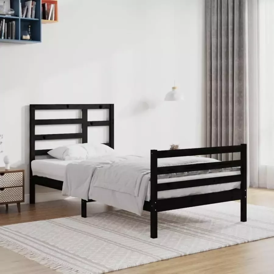 ForYou Prolenta Premium Bedframe massief hout zwart 100x200 cm - Foto 14