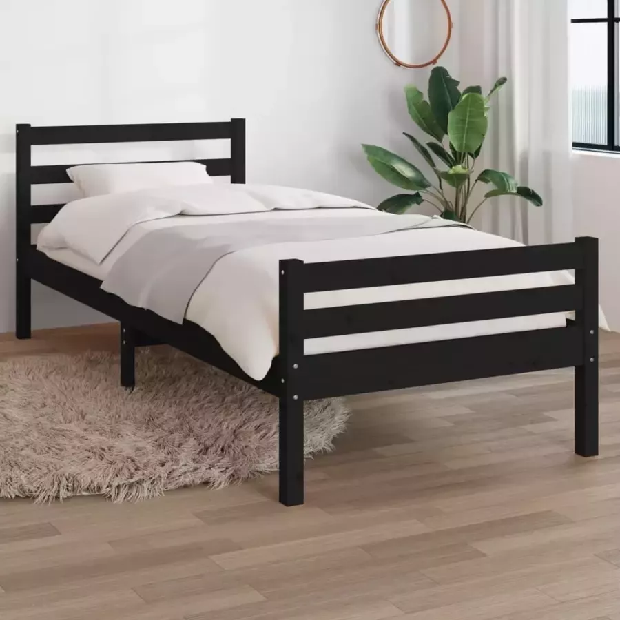 ForYou Prolenta Premium Bedframe massief hout zwart 100x200 cm - Foto 17