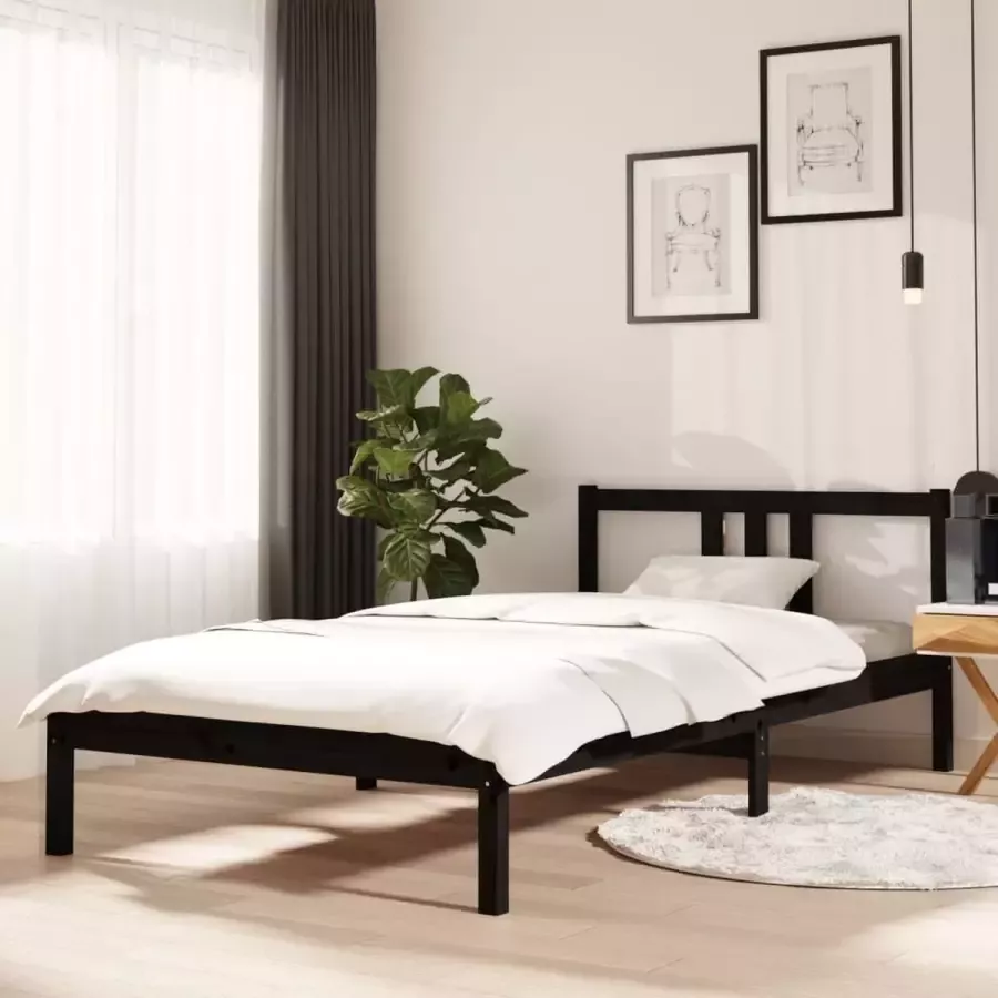 ForYou Prolenta Premium Bedframe massief hout zwart 100x200 cm - Foto 20