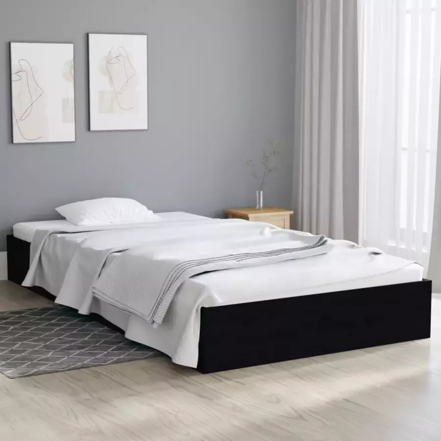 ForYou Prolenta Premium Bedframe massief hout zwart 100x200 cm - Foto 5
