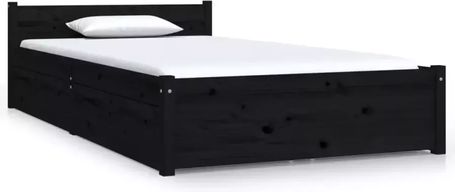 ForYou Prolenta Premium Bedframe met lades zwart 100x200 cm