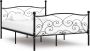 ForYou Prolenta Premium Bedframe met lattenbodem metaal zwart 140x200 cm - Thumbnail 2