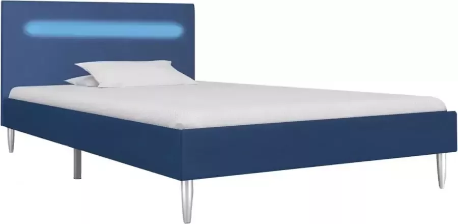 ForYou Prolenta Premium Bedframe met LED stof blauw 90x200 cm