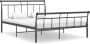 ForYou Prolenta Premium Bedframe metaal zwart 140x200 cm - Thumbnail 1