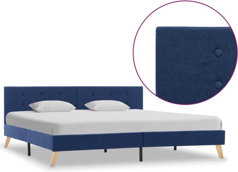 ForYou Prolenta Premium Bedframe stof blauw 180x200 cm