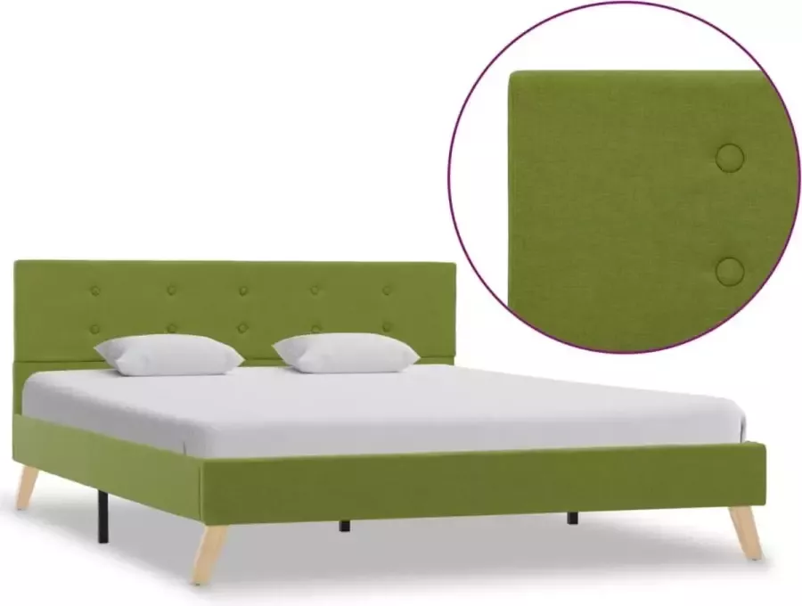ForYou Prolenta Premium Bedframe stof groen 140x200 cm