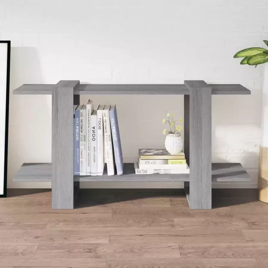 ForYou Prolenta Premium Boekenkast 100x30x51 cm bewerkt hout grijs sonoma eikenkleurig