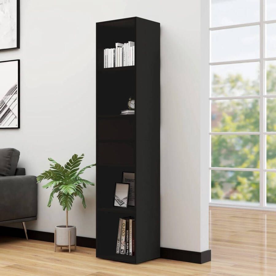 ForYou Prolenta Premium Boekenkast 36x30x171 cm spaanplaat zwart