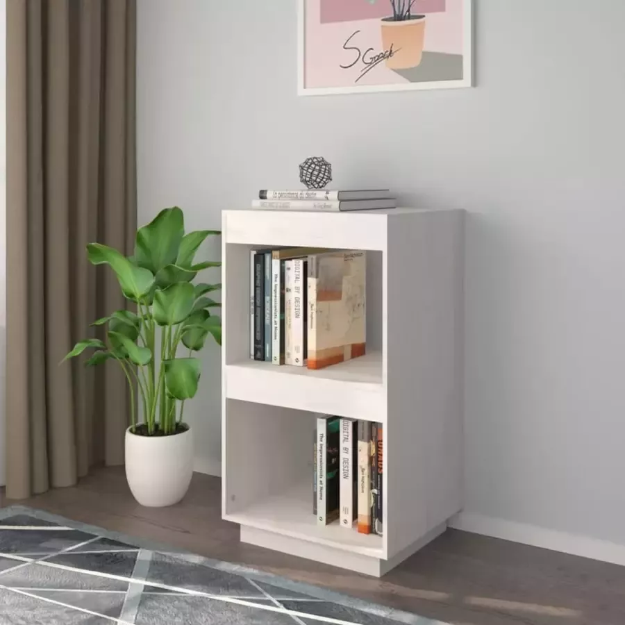 ForYou Prolenta Premium Boekenkast 40x35x71 cm massief grenenhout wit