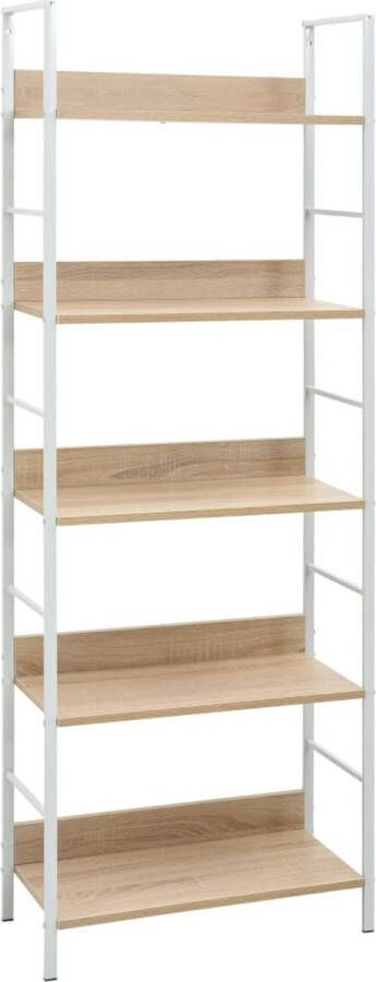 ForYou Prolenta Premium Boekenkast 5 schappen 60x27 6x158 5 cm spaanplaat eikenkleurig