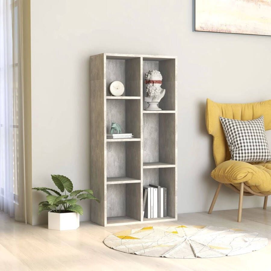 ForYou Prolenta Premium Boekenkast 50x25x106 cm spaanplaat betongrijs