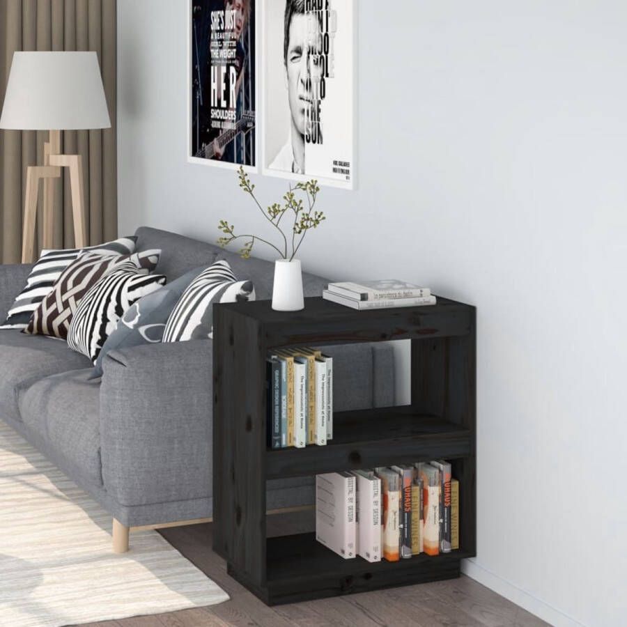 ForYou Prolenta Premium Boekenkast 60x35x71 cm massief grenenhout zwart