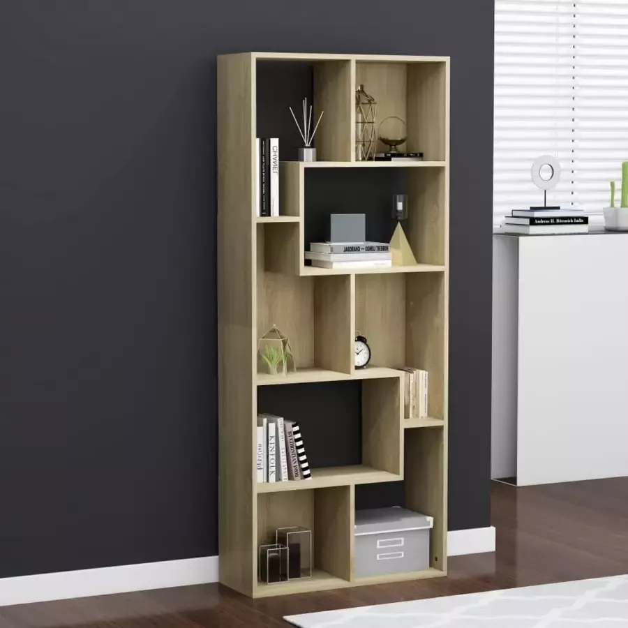 ForYou Prolenta Premium Boekenkast 67x24x161 cm spaanplaat sonoma eikenkleurig