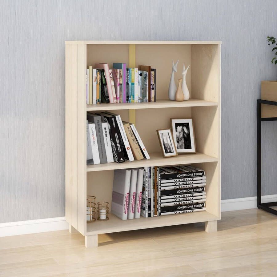 ForYou Prolenta Premium Boekenkast 85x35x112 cm massief grenenhout honingbruin