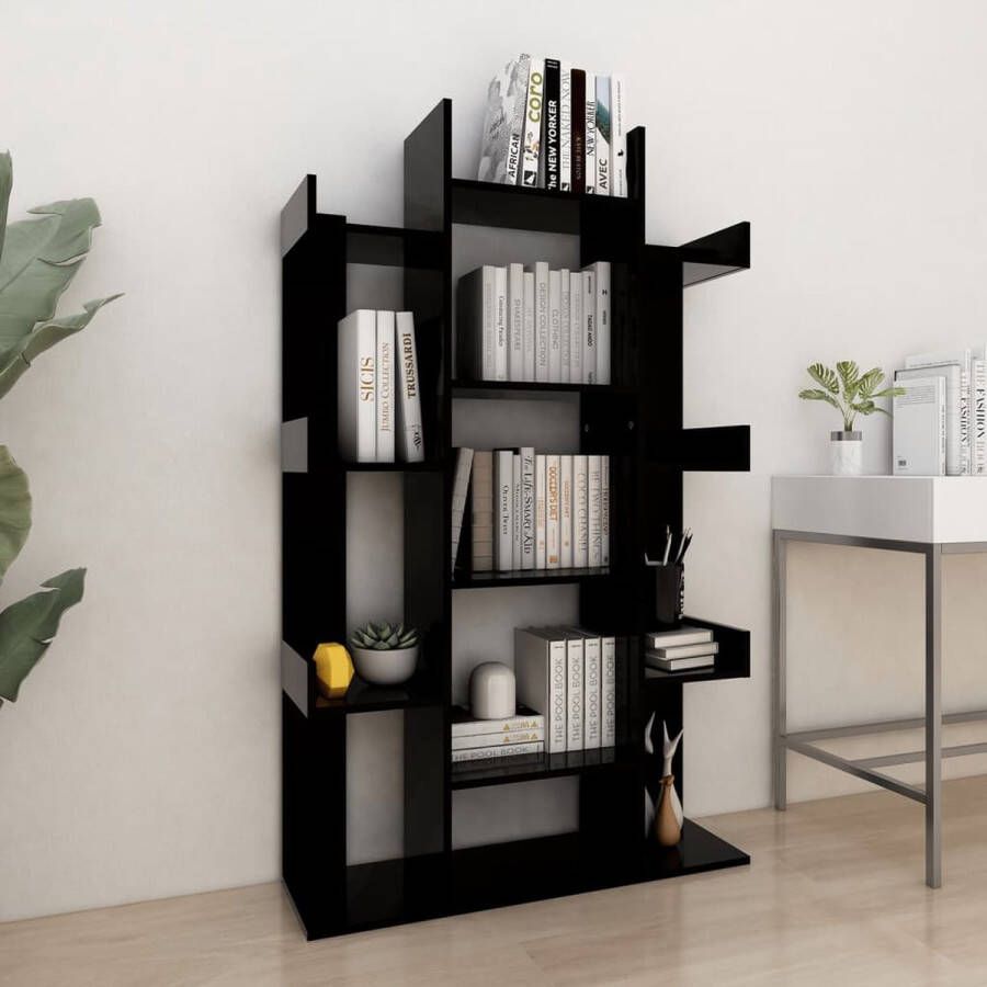 ForYou Prolenta Premium Boekenkast 86x25 5x140 cm spaanplaat zwart