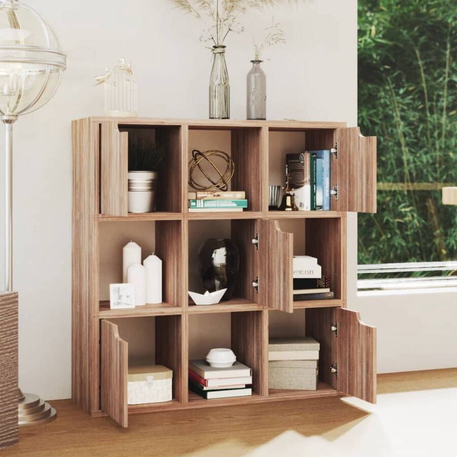 ForYou Prolenta Premium Boekenkast 88 5x27 5x88 cm spaanplaat grijs sonoma eiken