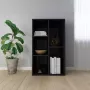 ForYou Prolenta Premium Boekenkast dressoir 50x25x80 cm spaanplaat hoogglans zwart - Thumbnail 2