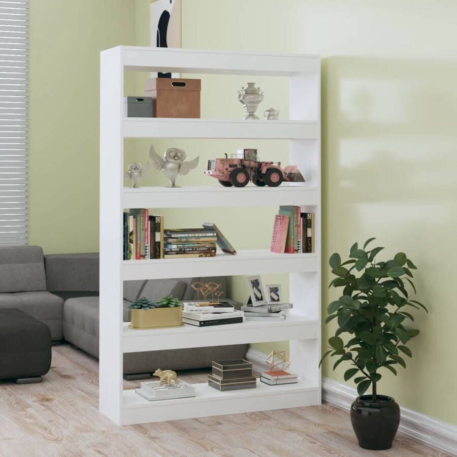 ForYou Prolenta Premium Boekenkast kamerscherm 100x30x166 cm hoogglans wit