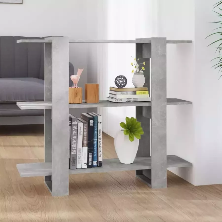 ForYou Prolenta Premium Boekenkast kamerscherm 100x30x87 cm betongrijs