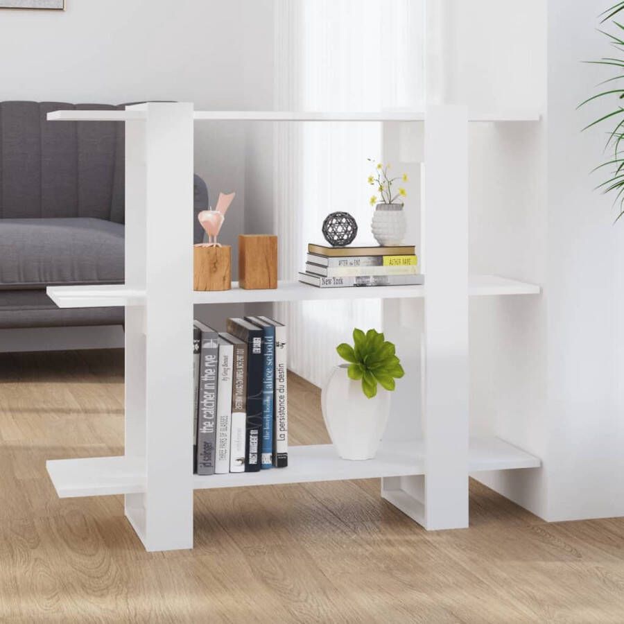 ForYou Prolenta Premium Boekenkast kamerscherm 100x30x87 cm hoogglans wit