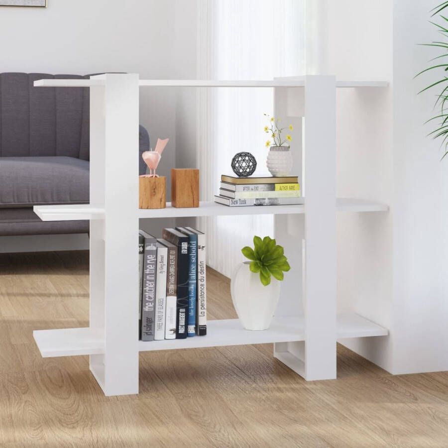 ForYou Prolenta Premium Boekenkast kamerscherm 100x30x87 cm wit