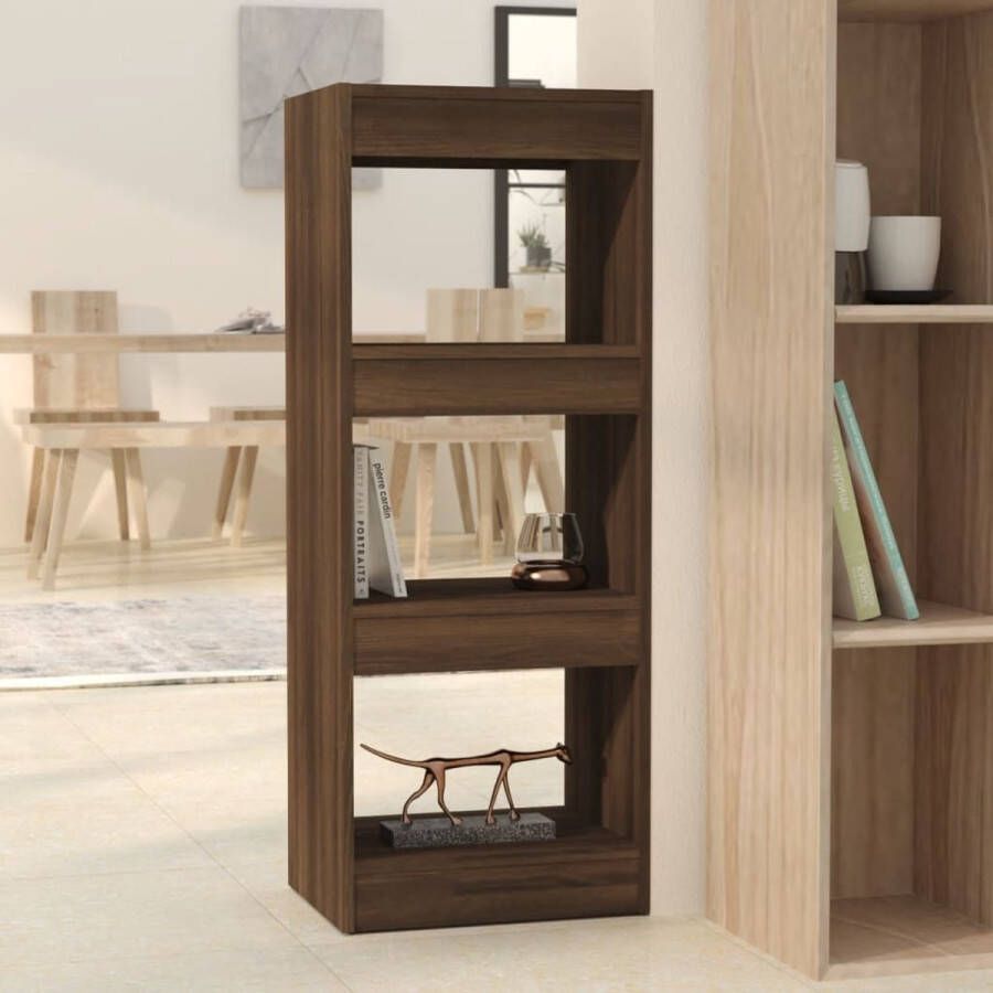 ForYou Prolenta Premium Boekenkast kamerscherm 40x30x103 cm spaanplaat bruineikenkleur