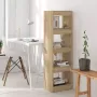 ForYou Prolenta Premium Boekenkast kamerscherm 40x30x135 cm sonoma eikenkleurig - Thumbnail 1