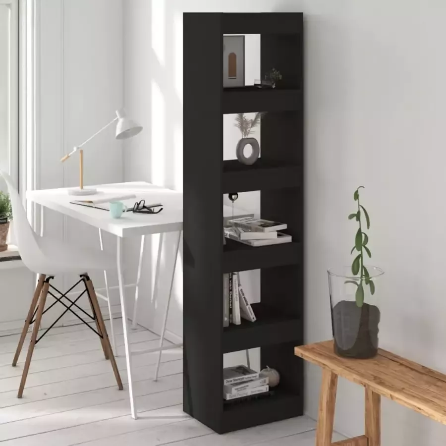 ForYou Prolenta Premium Boekenkast kamerscherm 40x30x166 cm zwart