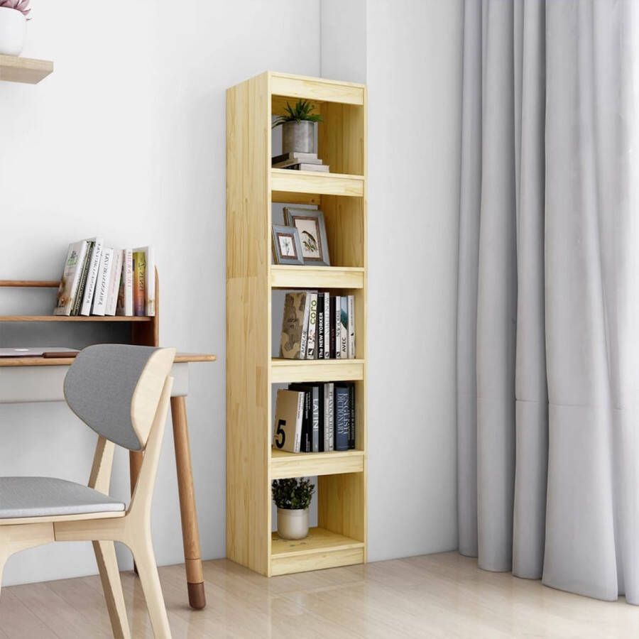 ForYou Prolenta Premium Boekenkast kamerscherm 40x30x167 5 cm massief grenenhout