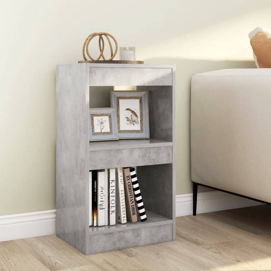 ForYou Prolenta Premium Boekenkast kamerscherm 40x30x72 cm betongrijs