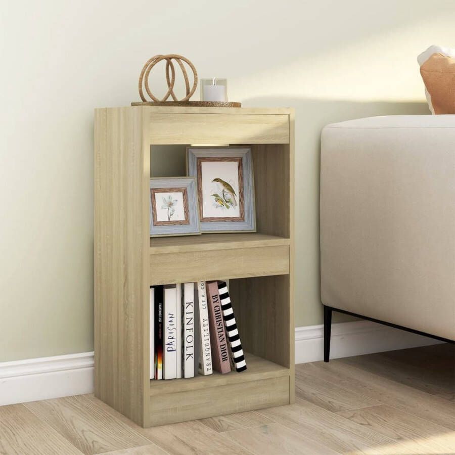 ForYou Prolenta Premium Boekenkast kamerscherm 40x30x72 cm sonoma eikenkleurig