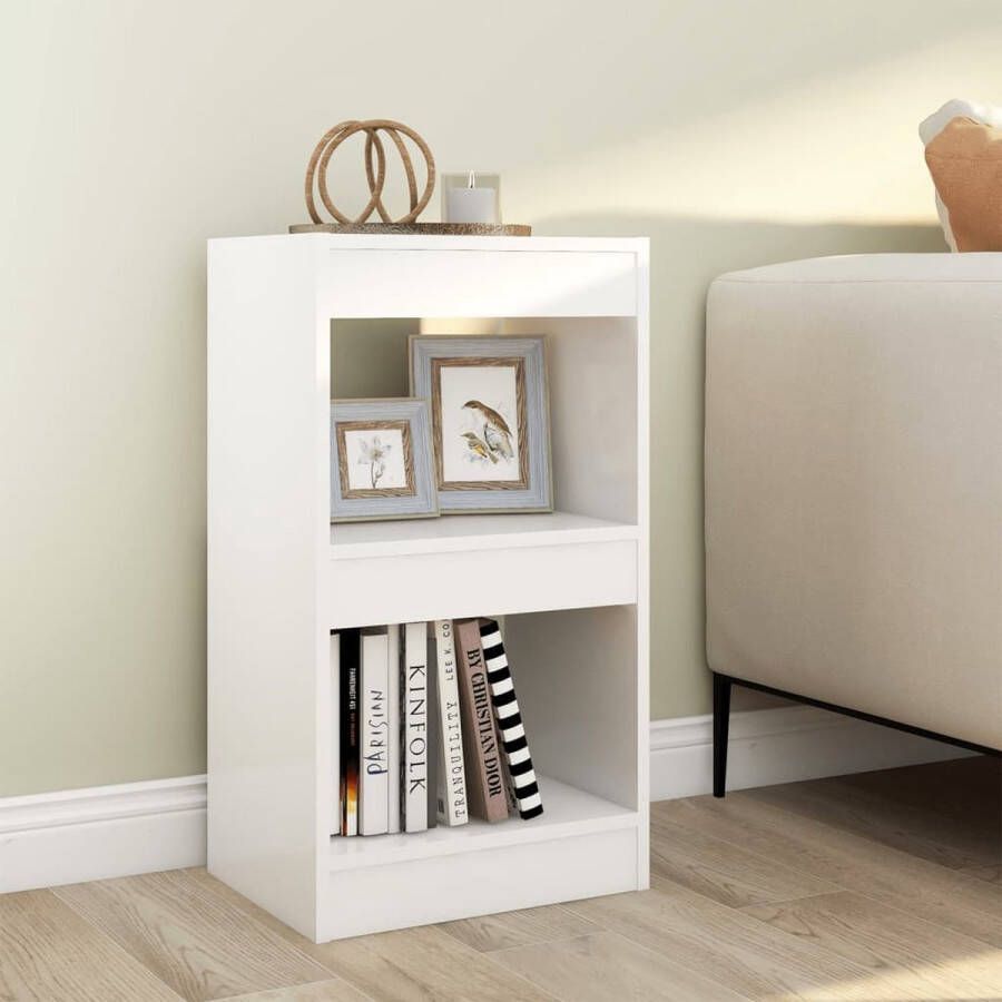 ForYou Prolenta Premium Boekenkast kamerscherm 40x30x72 cm wit