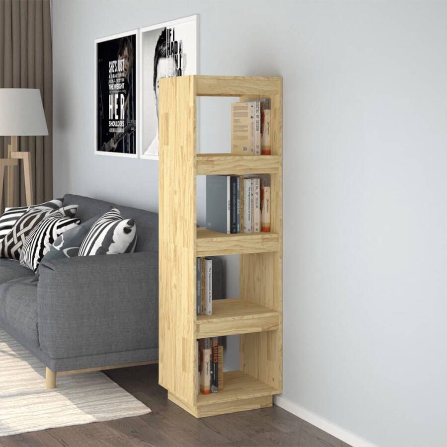 ForYou Prolenta Premium Boekenkast kamerscherm 40x35x135 cm massief grenenhout