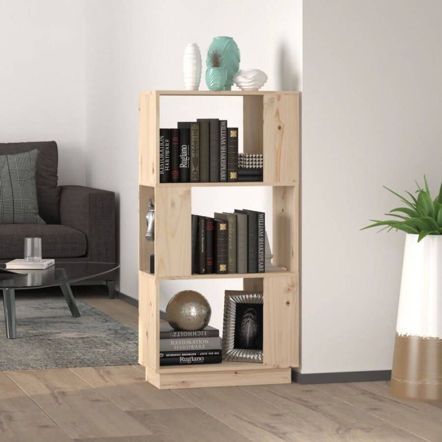 ForYou Prolenta Premium Boekenkast kamerscherm 51x25x101 cm massief grenenhout