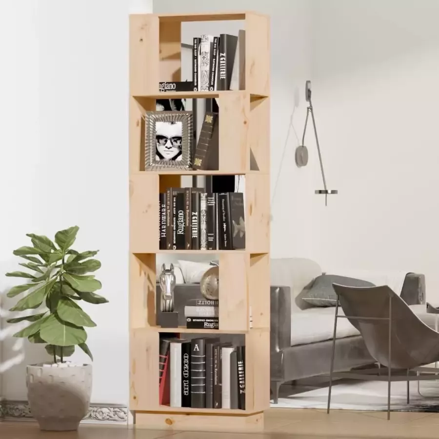 ForYou Prolenta Premium Boekenkast kamerscherm 51x25x163 5 cm massief grenenhout