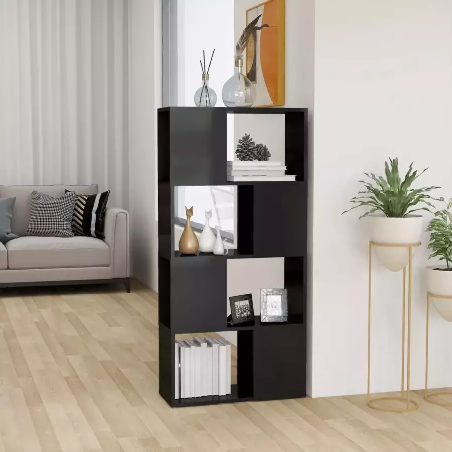 ForYou Prolenta Premium Boekenkast kamerscherm 60x24x124 5 cm hoogglans grijs