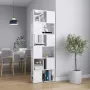 ForYou Prolenta Premium Boekenkast kamerscherm 60x24x186 cm hoogglans wit - Thumbnail 1