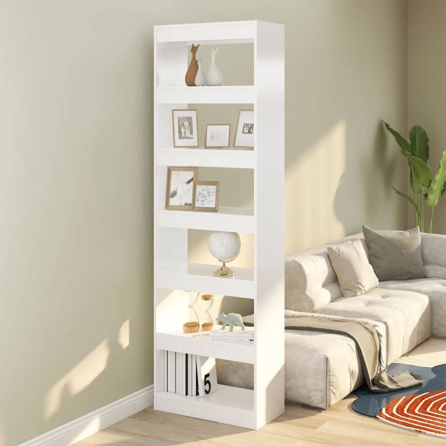 ForYou Prolenta Premium Boekenkast kamerscherm 60x30x198 cm wit