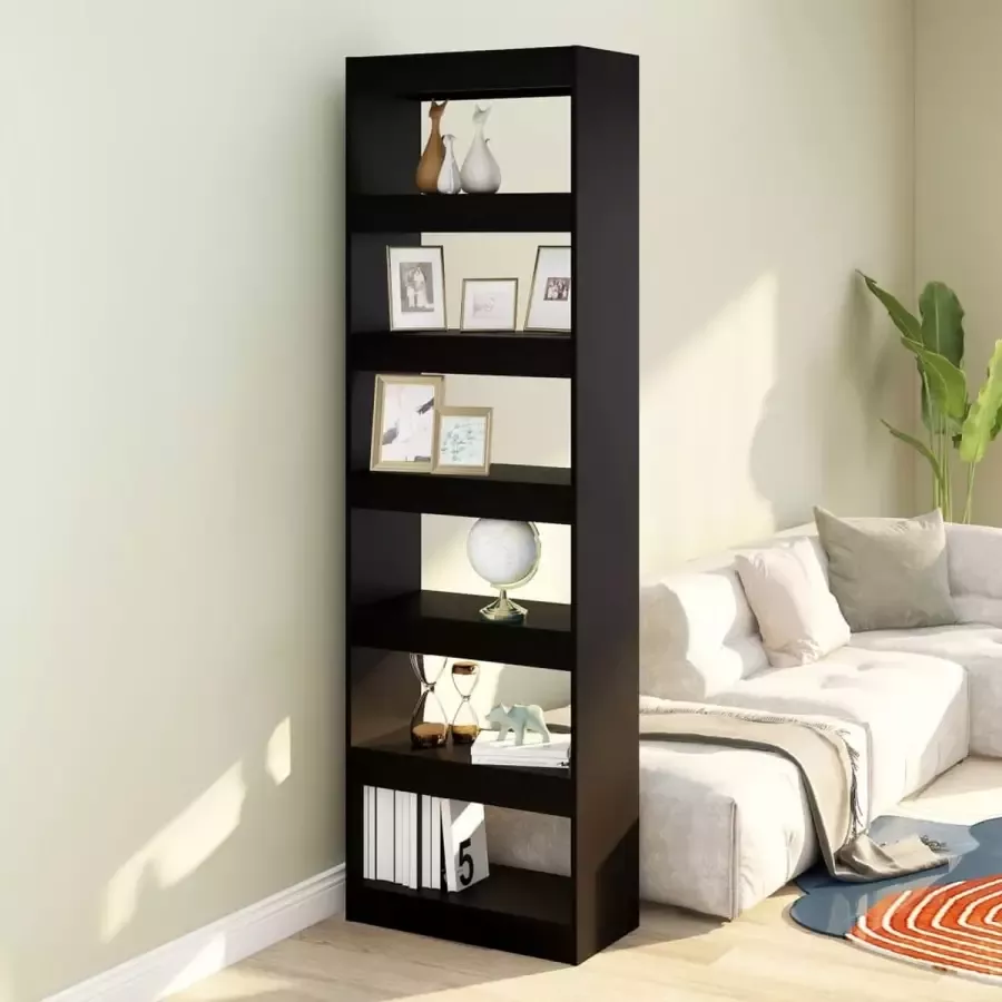 ForYou Prolenta Premium Boekenkast kamerscherm 60x30x198 cm zwart