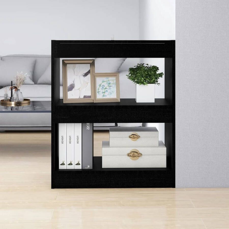 ForYou Prolenta Premium Boekenkast kamerscherm 60x30x72 cm zwart