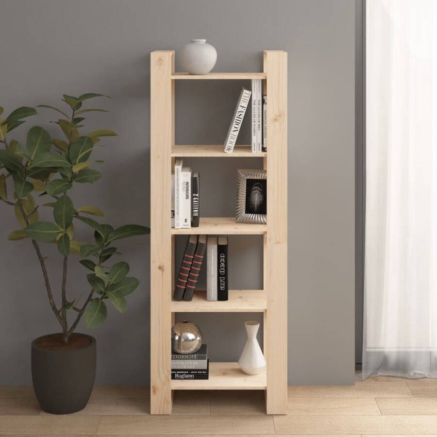 ForYou Prolenta Premium Boekenkast kamerscherm 60x35x160 cm massief grenenhout