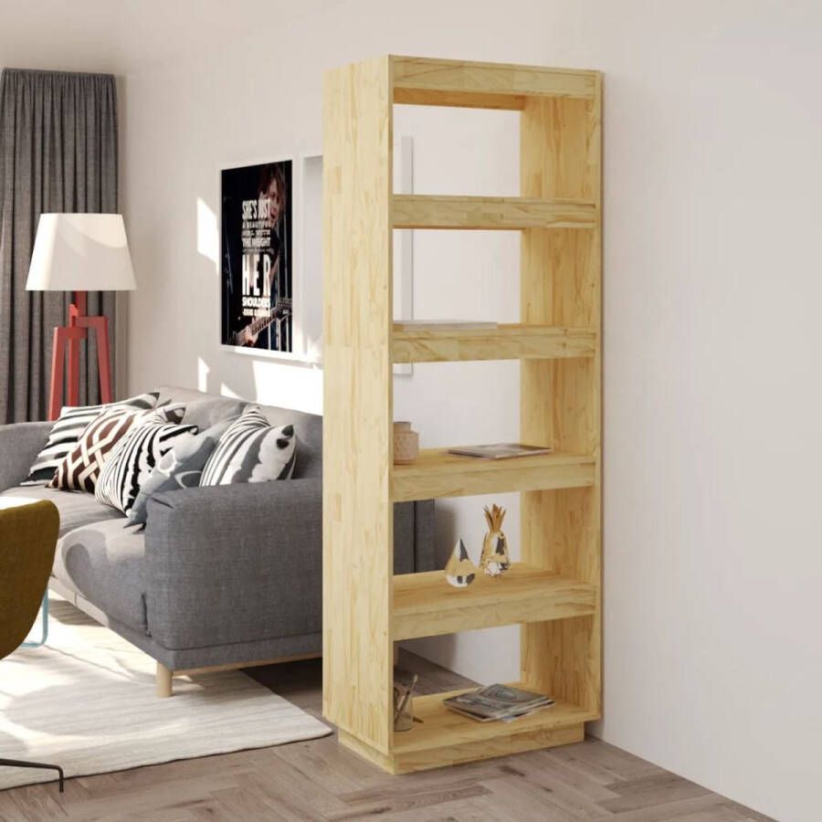 ForYou Prolenta Premium Boekenkast kamerscherm 60x35x167 cm massief grenenhout